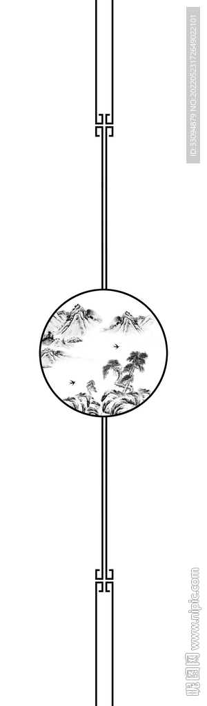 高清分层透明底平开门打印图