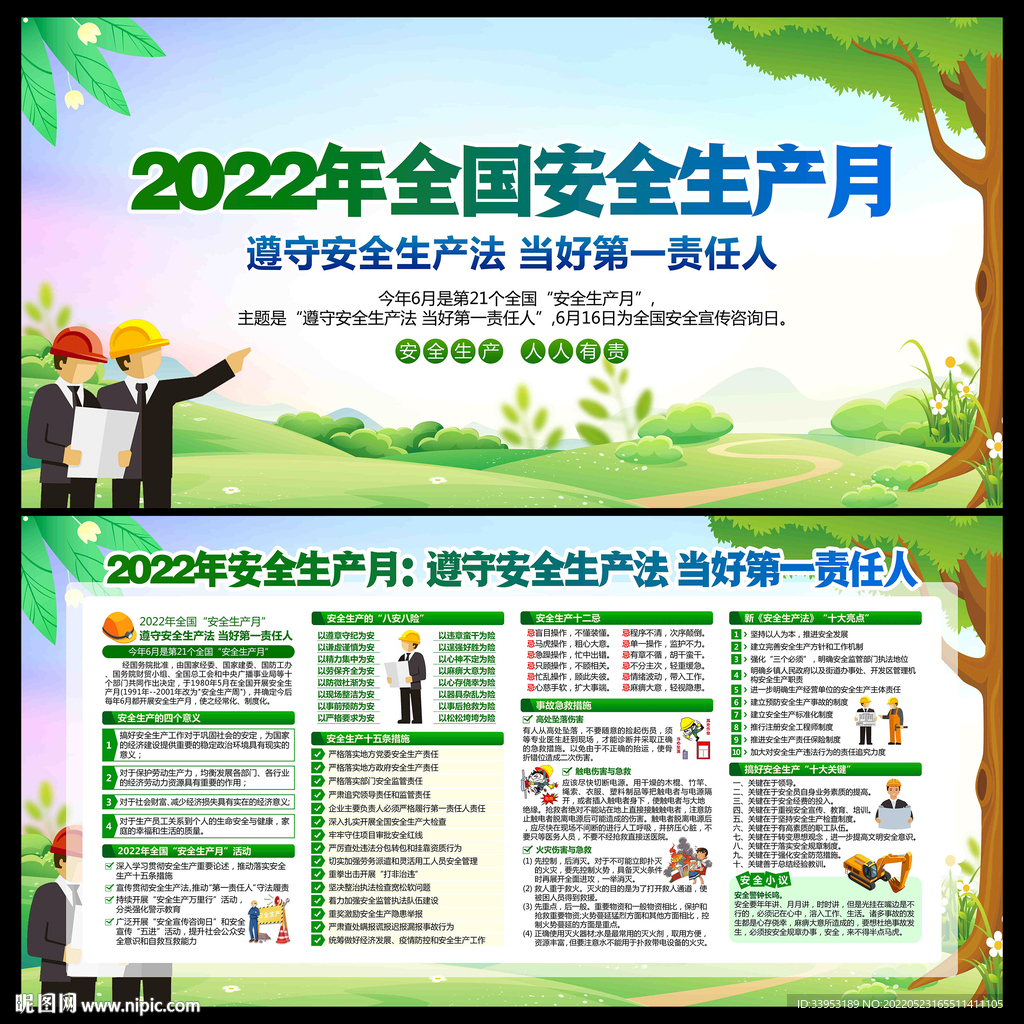 安全生产月展板