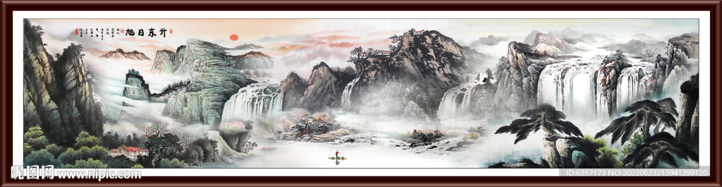 巨幅山水画