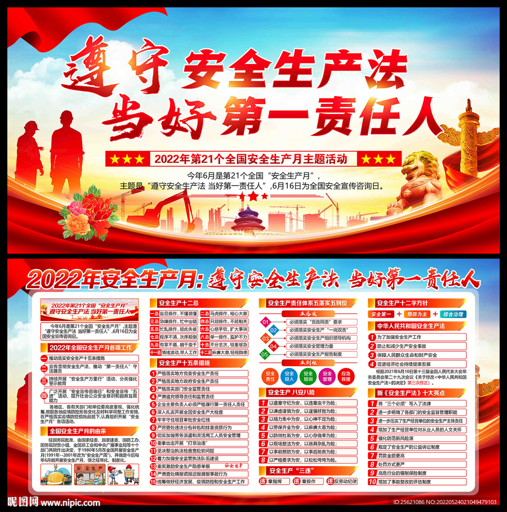 安全生产月 展板
