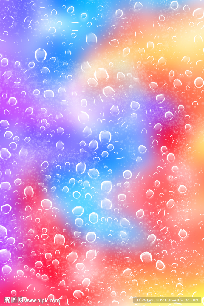 彩色水滴背景