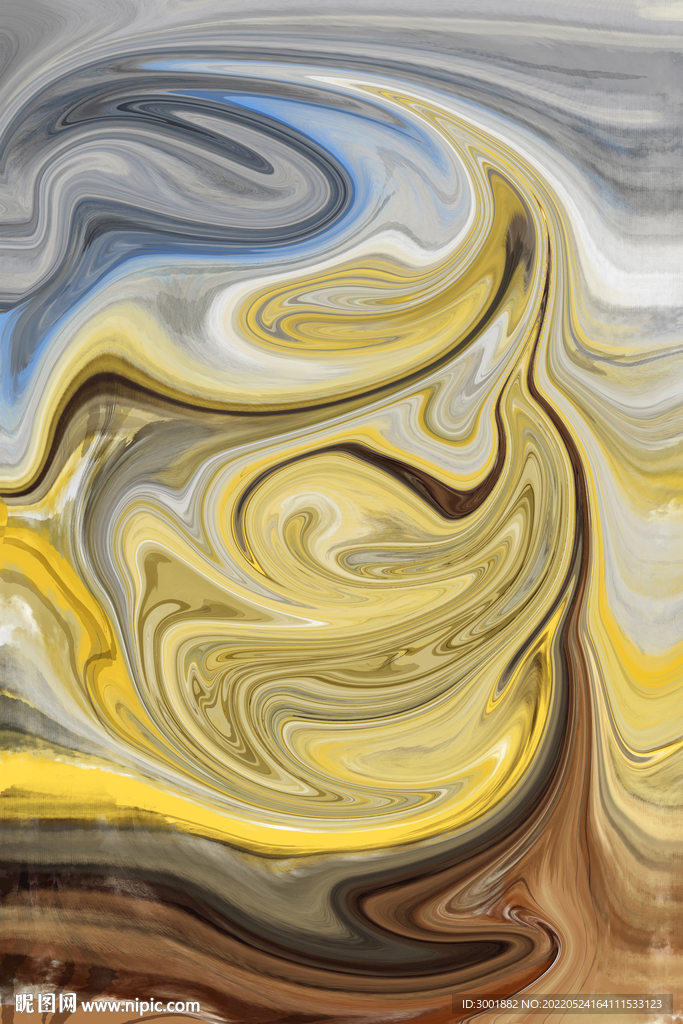 装饰画 金色抽象画 油画