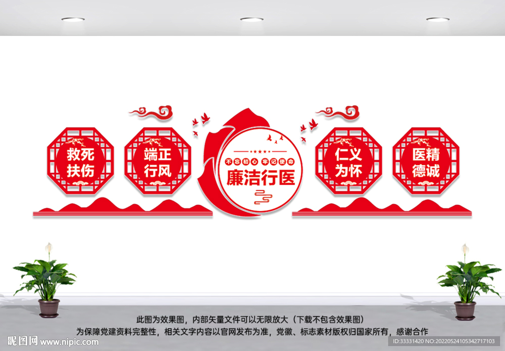 廉洁行医文化墙