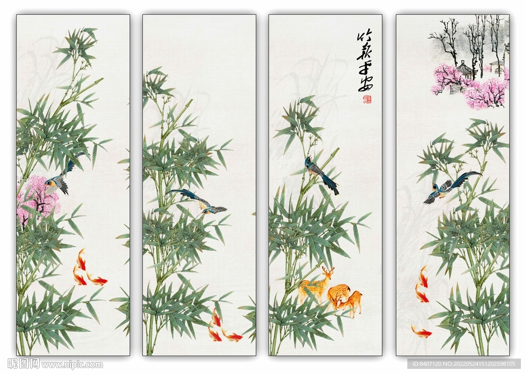 竹子装饰画