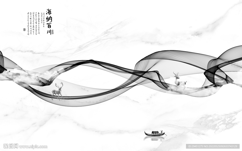 别墅 欧式新款墙画 TIF分层