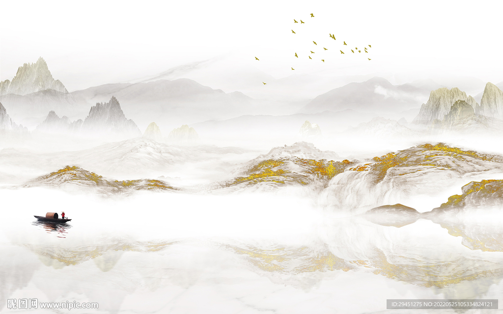 高大上意境人气山水 TIf分层