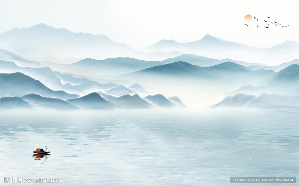 意境中式高清山水 TIf分层