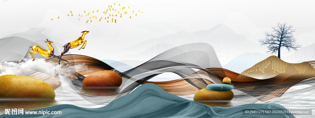 人气晶瓷装饰画 tif分层 