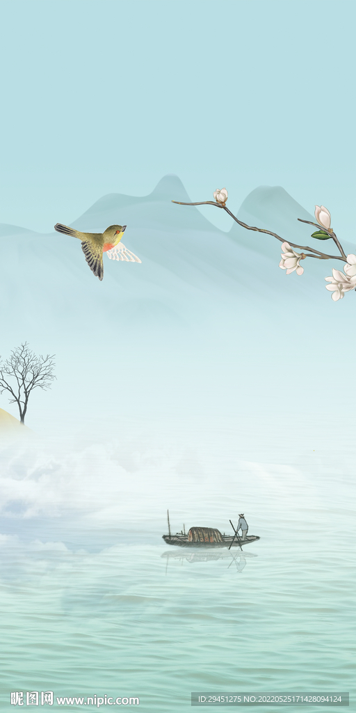 极简中式新款玄关 Tif分层