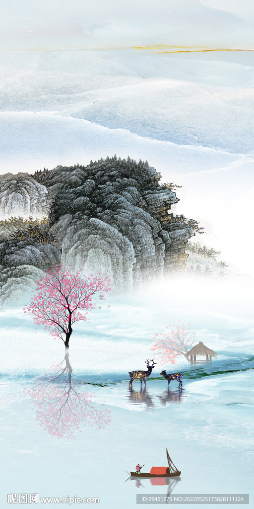 高端中式新款玄关 Tif分层