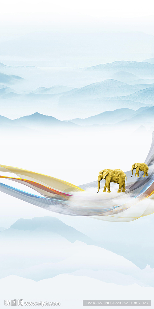 中国风现代玄关 tif分层