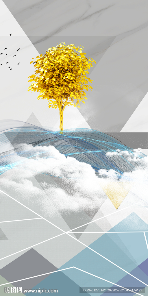 高端 最新装饰框画 TIF分层