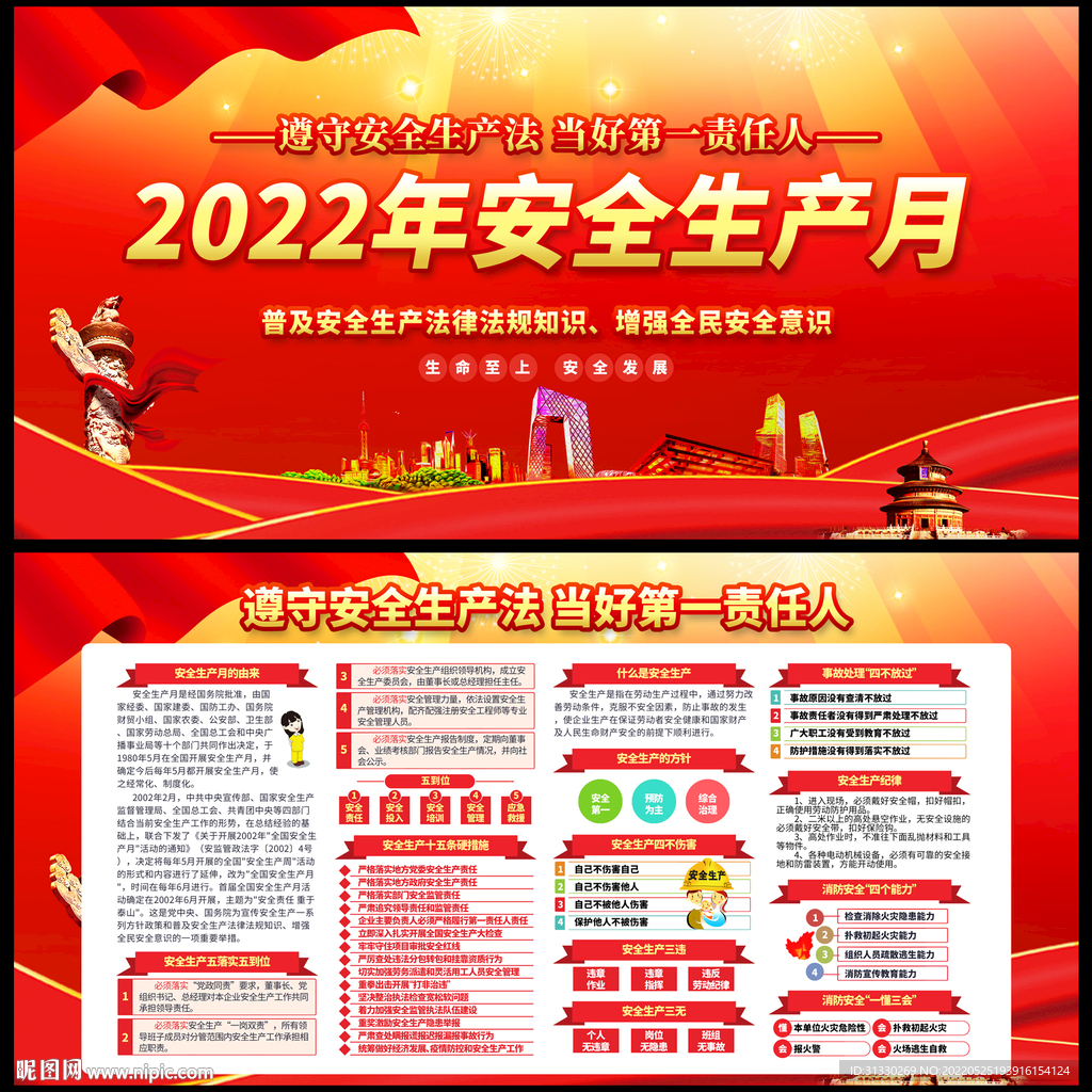 2022安全月宣传栏