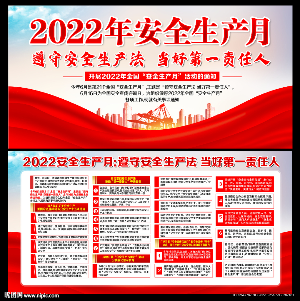 2022年安全生产展板