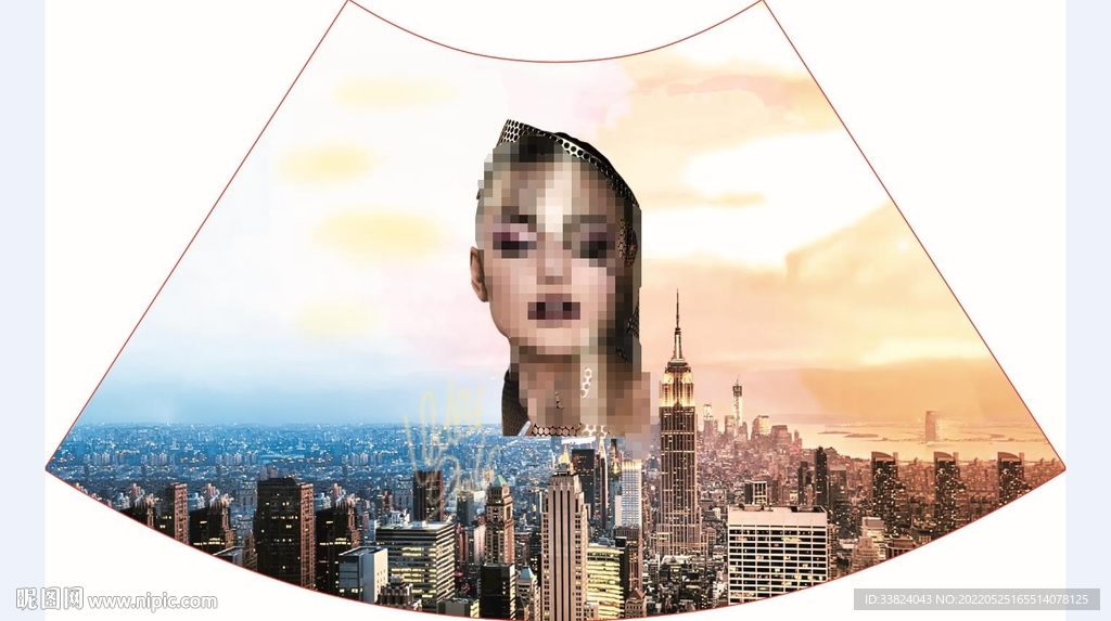 大牌女装 定位花