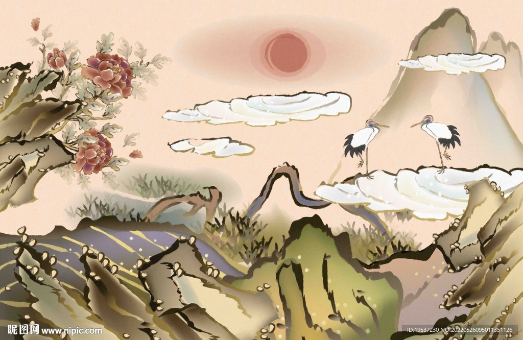 日式山水画