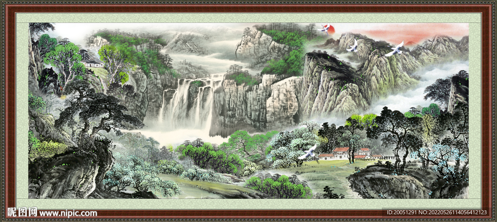 大厅山水画 
