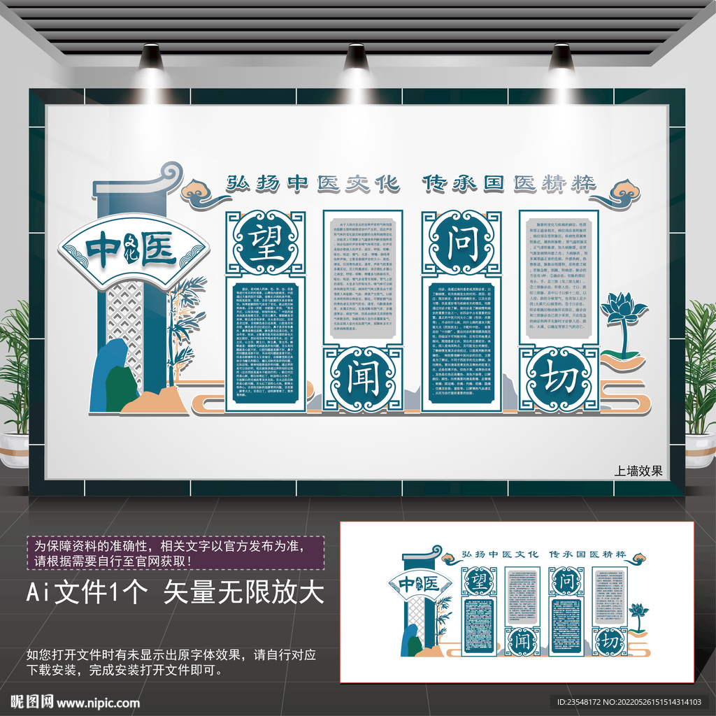 望闻问切文化墙