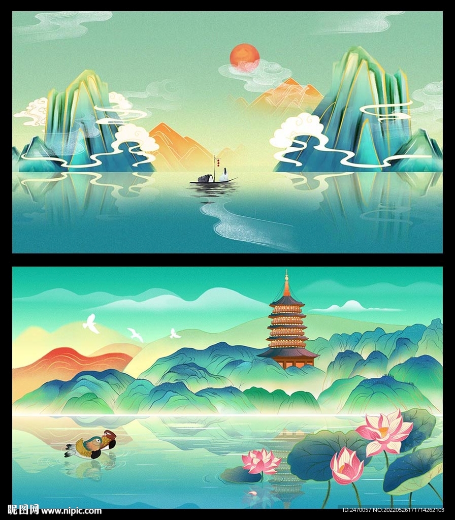 国潮插画