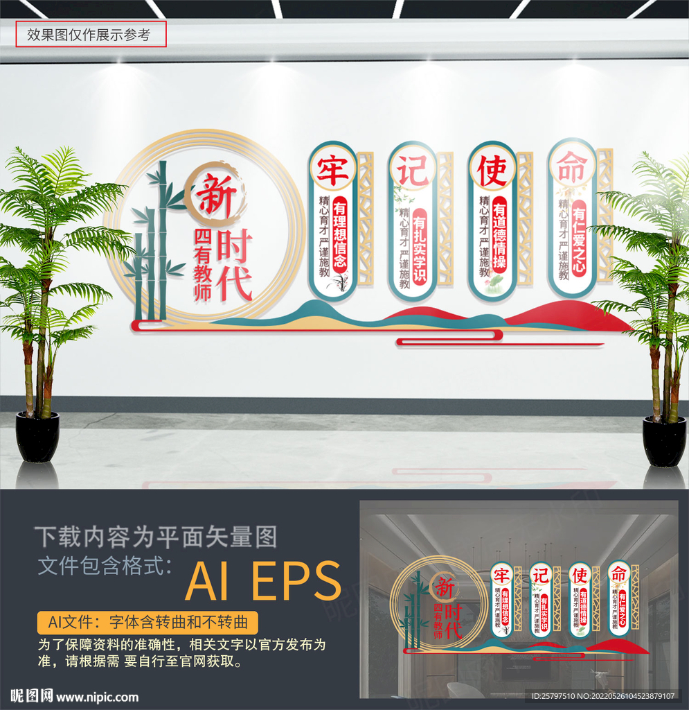 四有教师文化墙