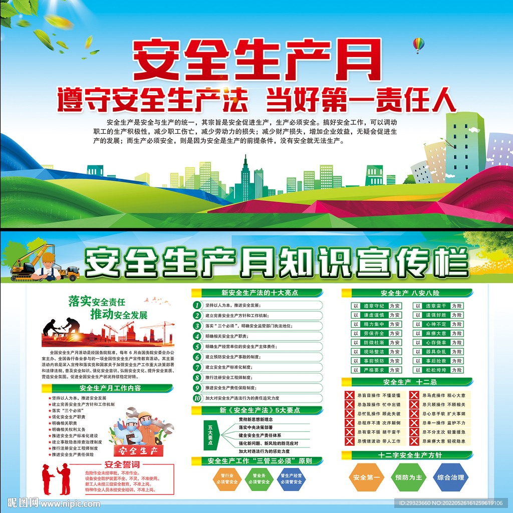安全生产月展板
