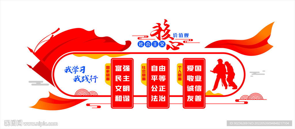 核心价值观文化墙