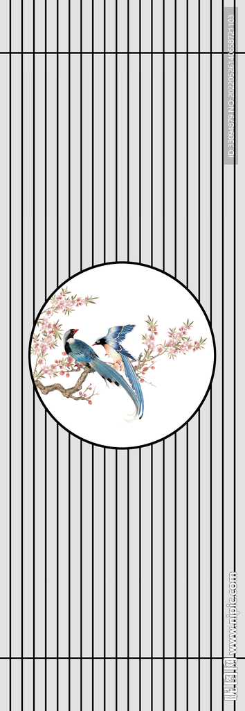 高清分层透明底平开门打印图