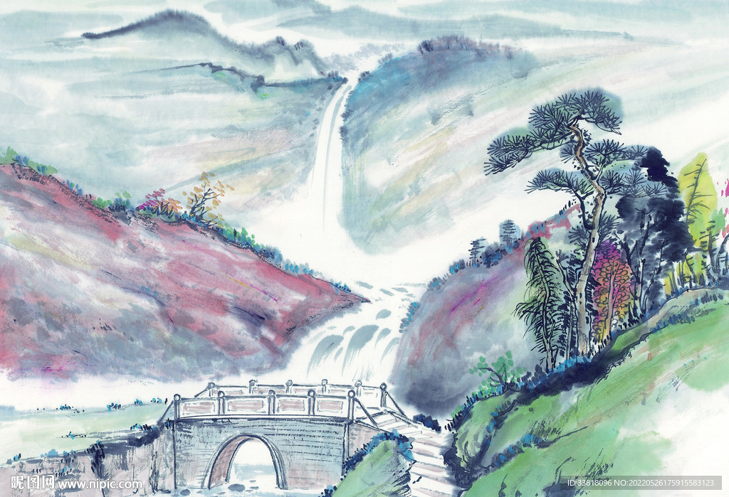 山水壁纸 水墨画