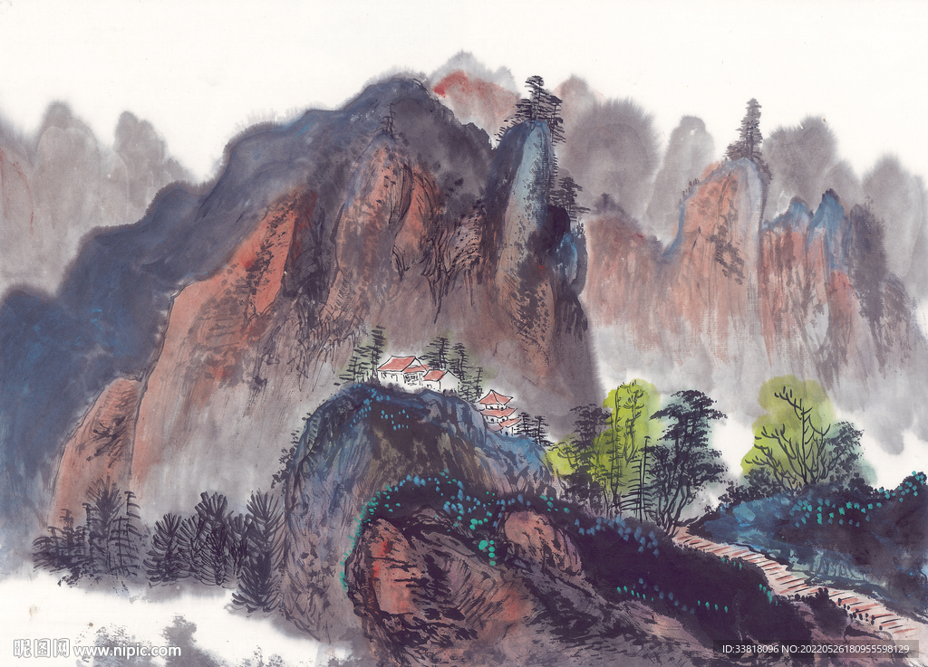 水墨画 自然山水画