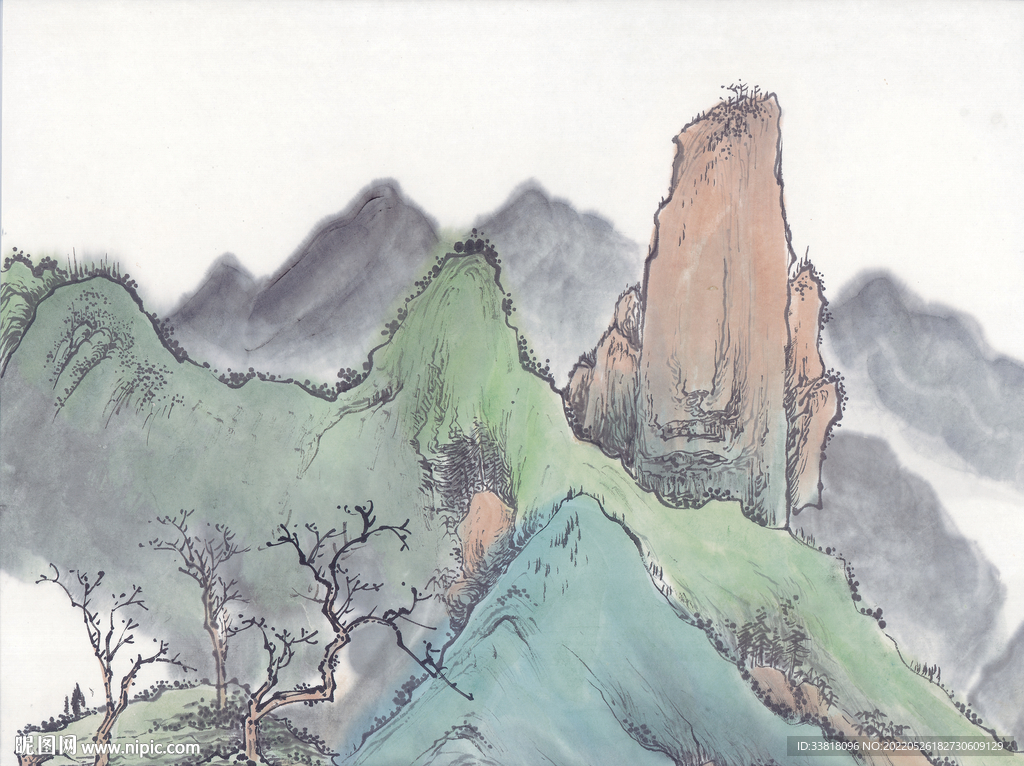 现代山水画