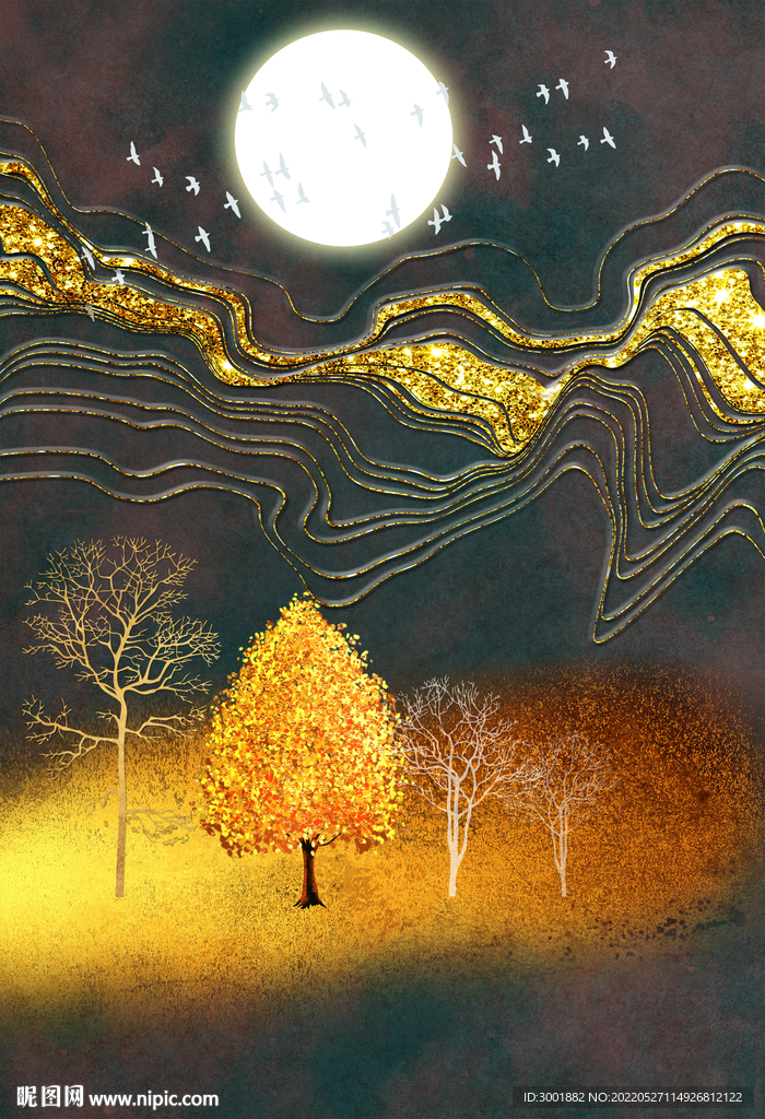 装饰画 新中式山水画