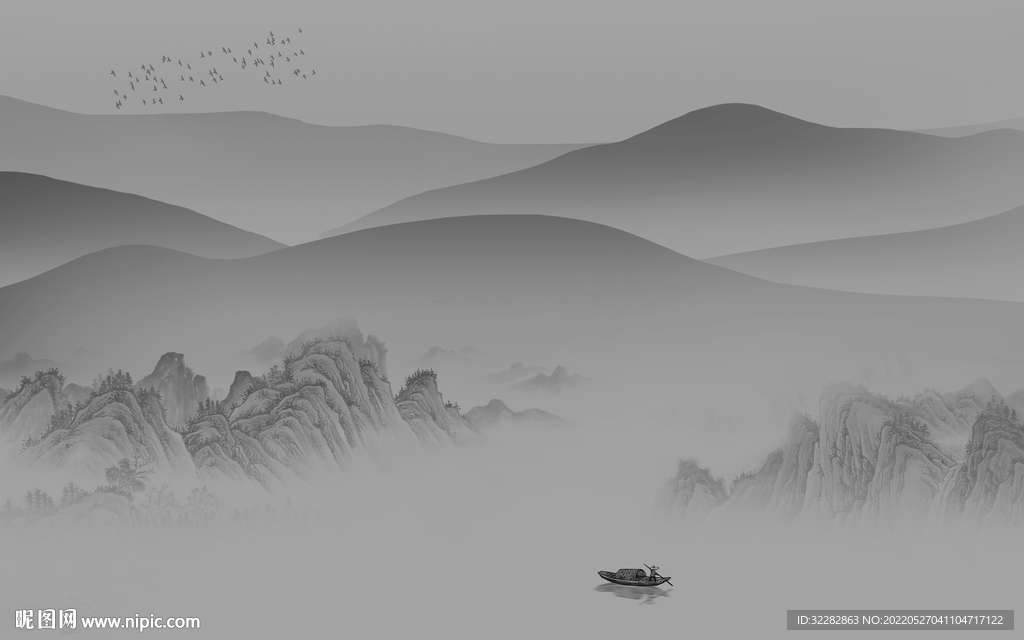 高清 现代新山水画 TIf分层