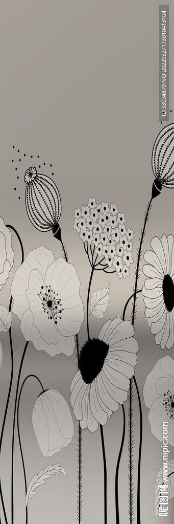 高清分层透明底平开门打印图