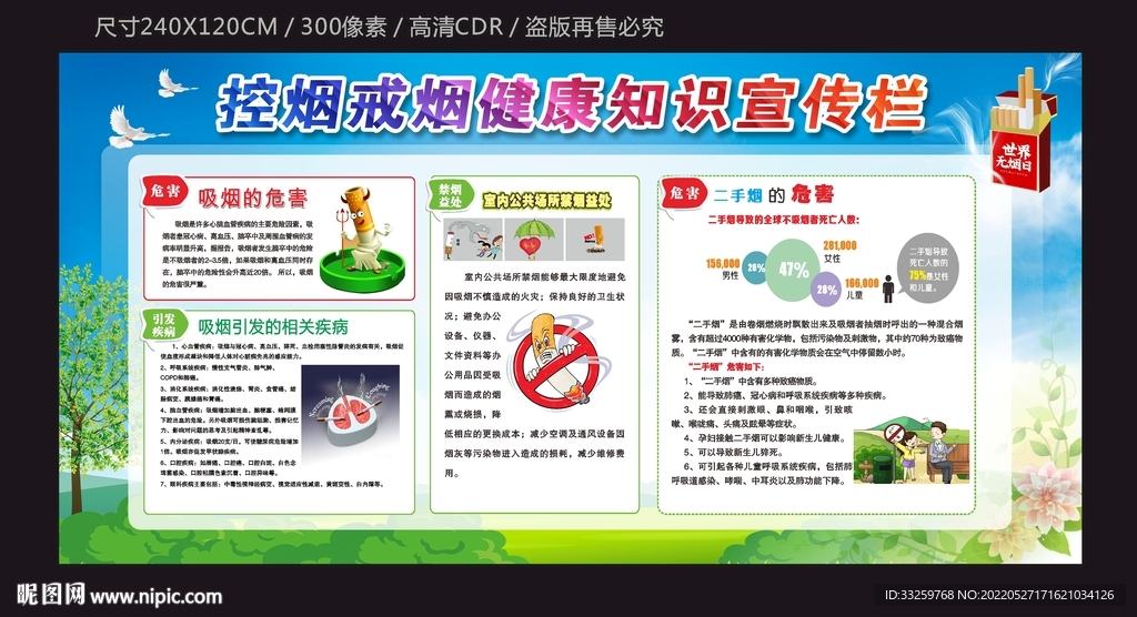 无烟日宣传栏