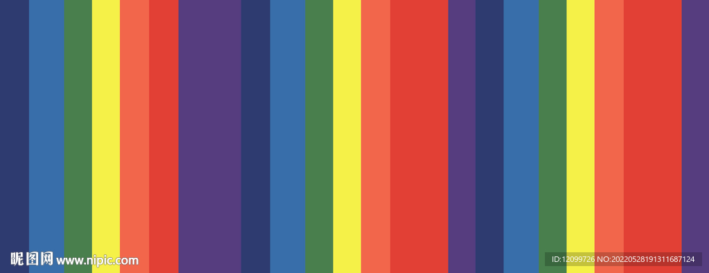 彩色条纹数码印花