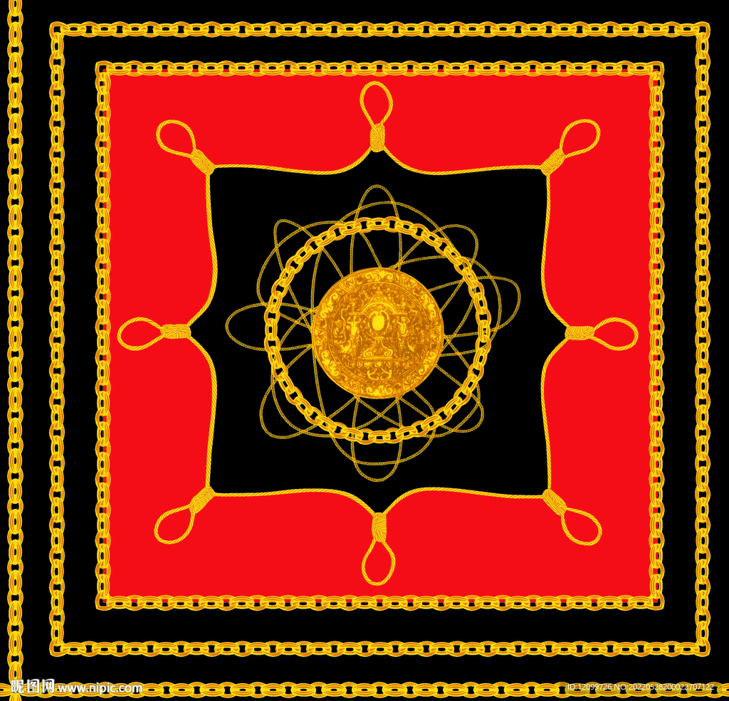 定位大牌印花裙