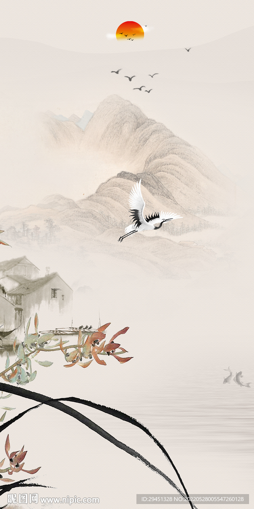 高大上山水最新玄关 TIf分层