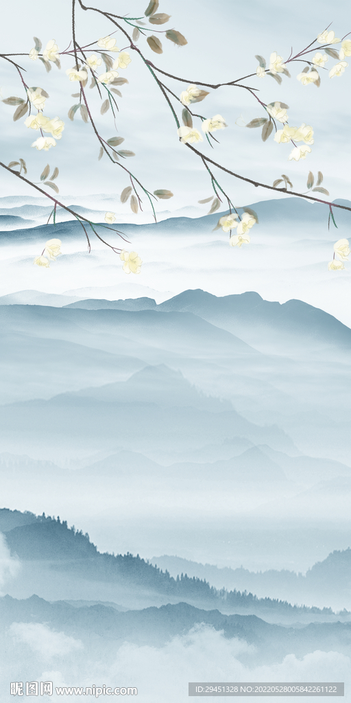 高清 山水最新玄关 TIf分层