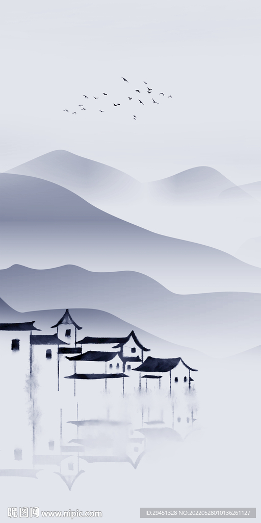 江南 山水最新玄关 TIf分层