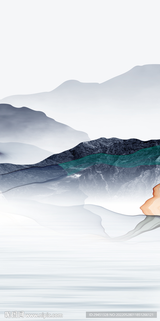 现代 山水最新玄关 TIf分层