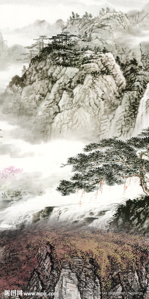 国画 山水最新玄关 TIf分层