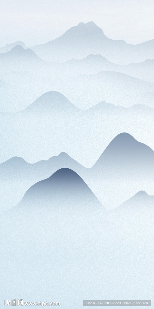 高端玄关现代山水 TIf分层