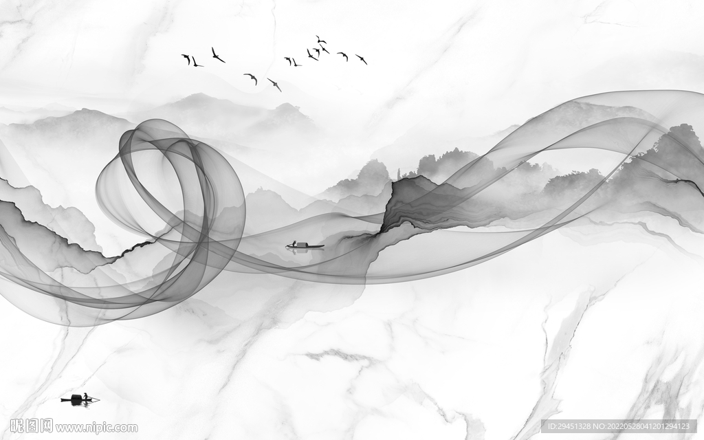 意境山水最新框画 TiF分层