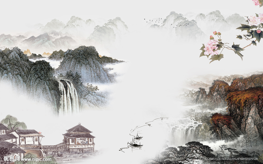 别墅 新品最新墙画 Tif分层