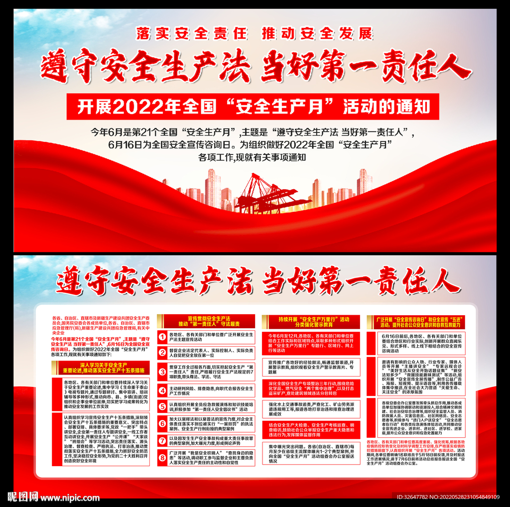 2022年安全生产月展板