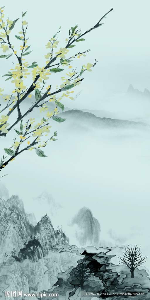 高雅新装饰玄关画 TiF分层