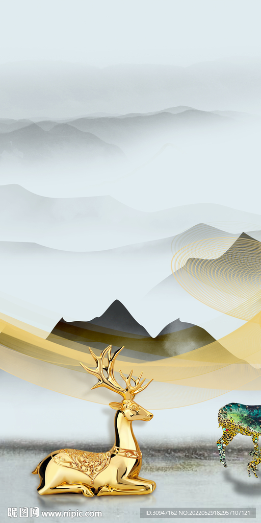 简约新款玄关新画 TiF分层