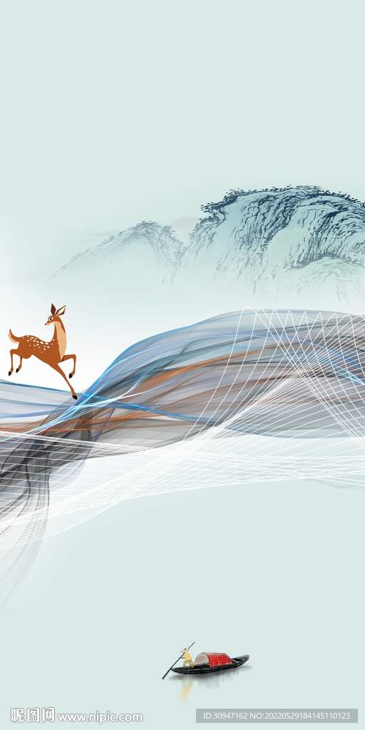 高端新玄关无框画 TiF分层