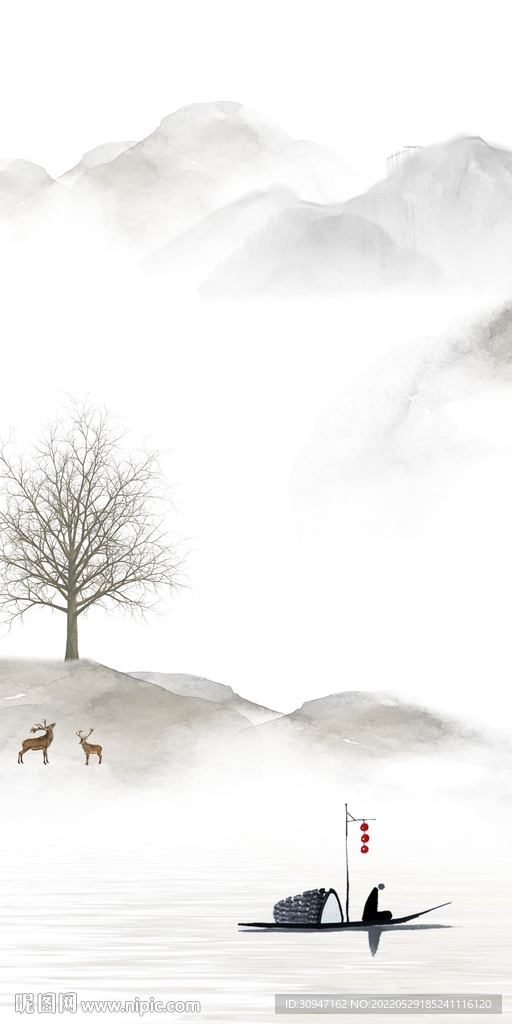 别墅最新款玄关画 TiF分层