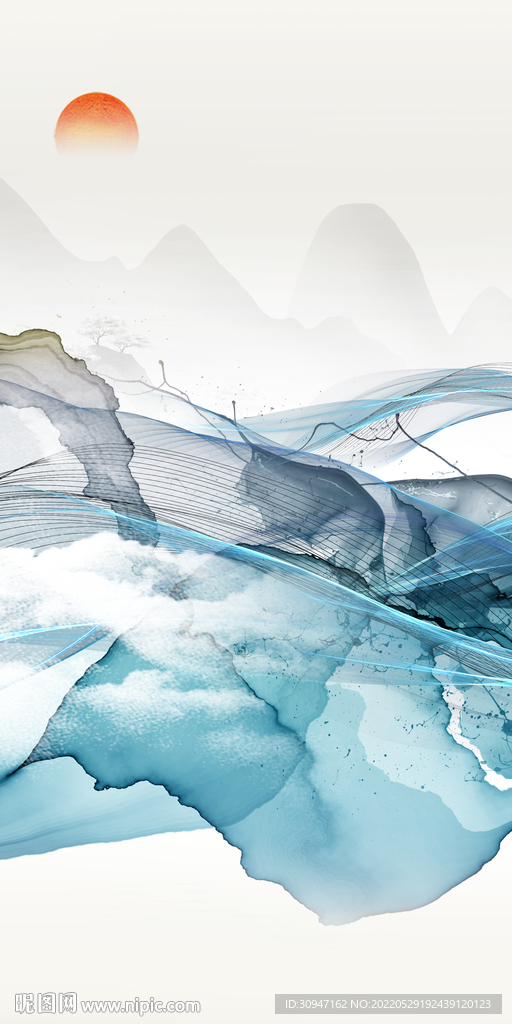 高雅新玄关无框画 TiF分层